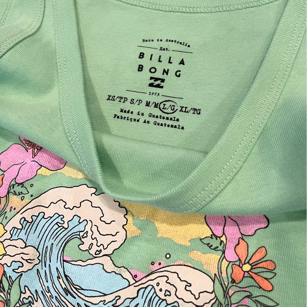Billabong Wait Till Sunset Cropped Graphic Tank Top - Picture 5 of 6